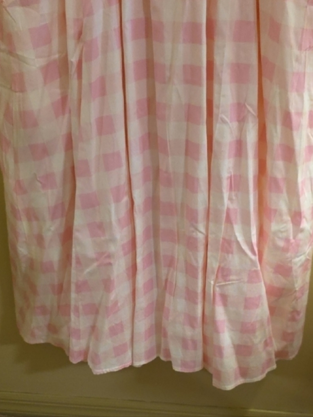 Retro Chic By Torrid Pink Gingham Plaid Dress w/Pockets - Picture 7 of 7